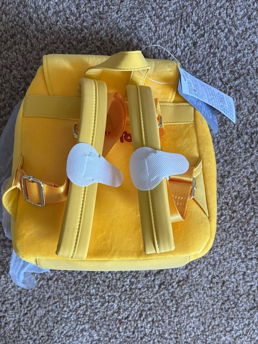 Disney Yellow Pluto Plush Backpack